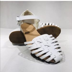 Old Navy white braided sandals